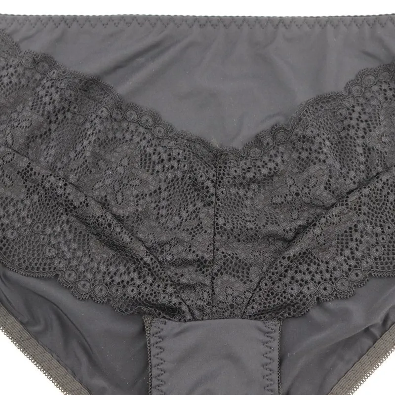 Beauwear Sexy Women Panty Floral Lace Underwear Plus Size Female Brief Ultra Thin Underpants For Ladies Black Beige Whhite 7XL