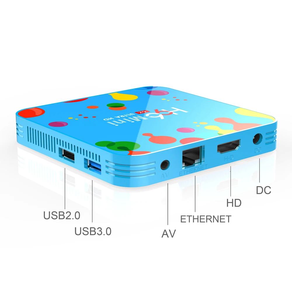 H96 MINI Android 9.0 TV Box 4GB RAM 128GB ROM Allwinner H616 2.4G/5G WiFi BT4.0 6K HD مشغل الوسائط فك التشفير