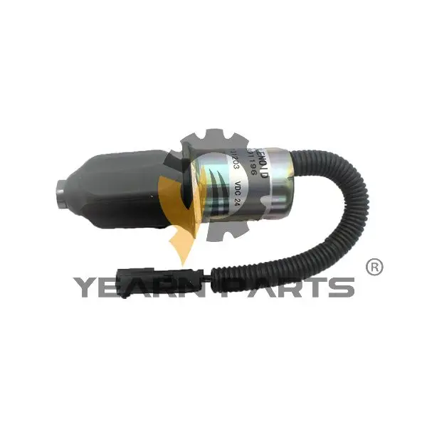 

YearnParts ® Stop Solenoid 3991196 9073747 24V for Liebherr Excavator R914 + Cummins Engine