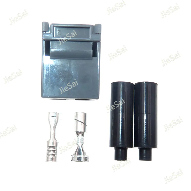 2 Pin Automotive Connector Waterproof Plug With Terminals Rubber Seal