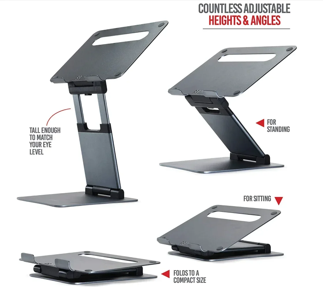 Laptop Stand For Desk, Height Adjustable , Computer Stand For Laptop, Portable Laptop Stands