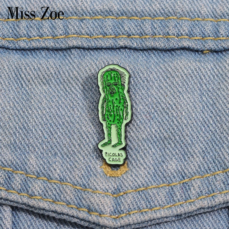 Alfileres de esmalte de Actor de comedia famoso, broches divertidos de dibujos animados personalizados, insignias de solapa, regalo de joyería para fanáticos y amigos