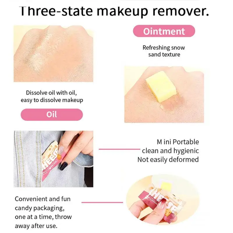 Reiniging Balsem Portable 3-In-1 Make-Up Remover 8Pcs Gezicht Reiniging Balsem Zachtjes Melt Weg Vuil olie Make-Up & Waardoor De Huid Zachte &