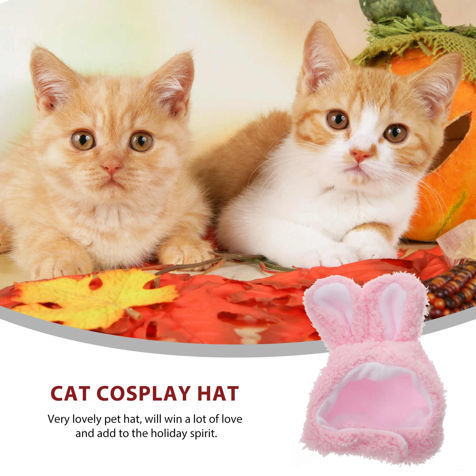 

Lovely Pet Costume Hat Rabbit Ears For Cats Dog Headwear Small Pet Party Dress Up Accessory