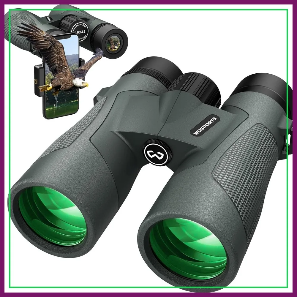 

10x42 Binoculars for Adults - IP67 Waterproof, Fogproof for Bird Watching, Camping, Hiking
