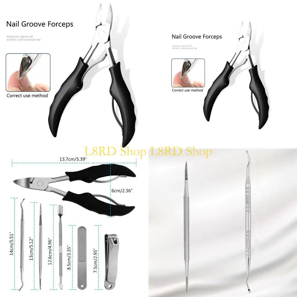 

L8RD Toenail Cutters Super for Sharp Grooming Thick Ingrown Toe Clippers for Men Seniors Pedicure Clippers