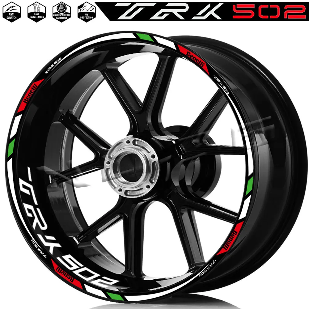 For Benelli TRK 502 TRK502 trk 502 2023 Motorcycle Wheel Sticker Rim Reflective Decal Stripe Tape Accessories Waterproof