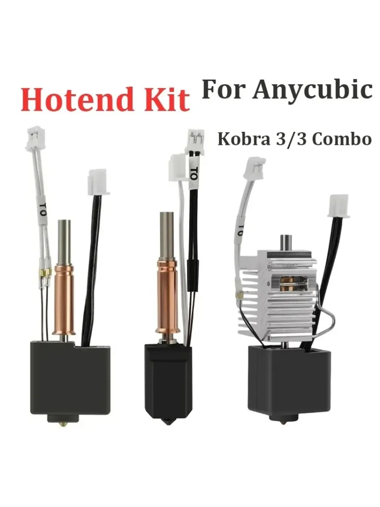 Für Anycubic Kobra 3 Combo Hotend Düse Thermistor Heizrohr 24v 50w Heizblock für Anycubic Kobra3 Ersatzzubehör