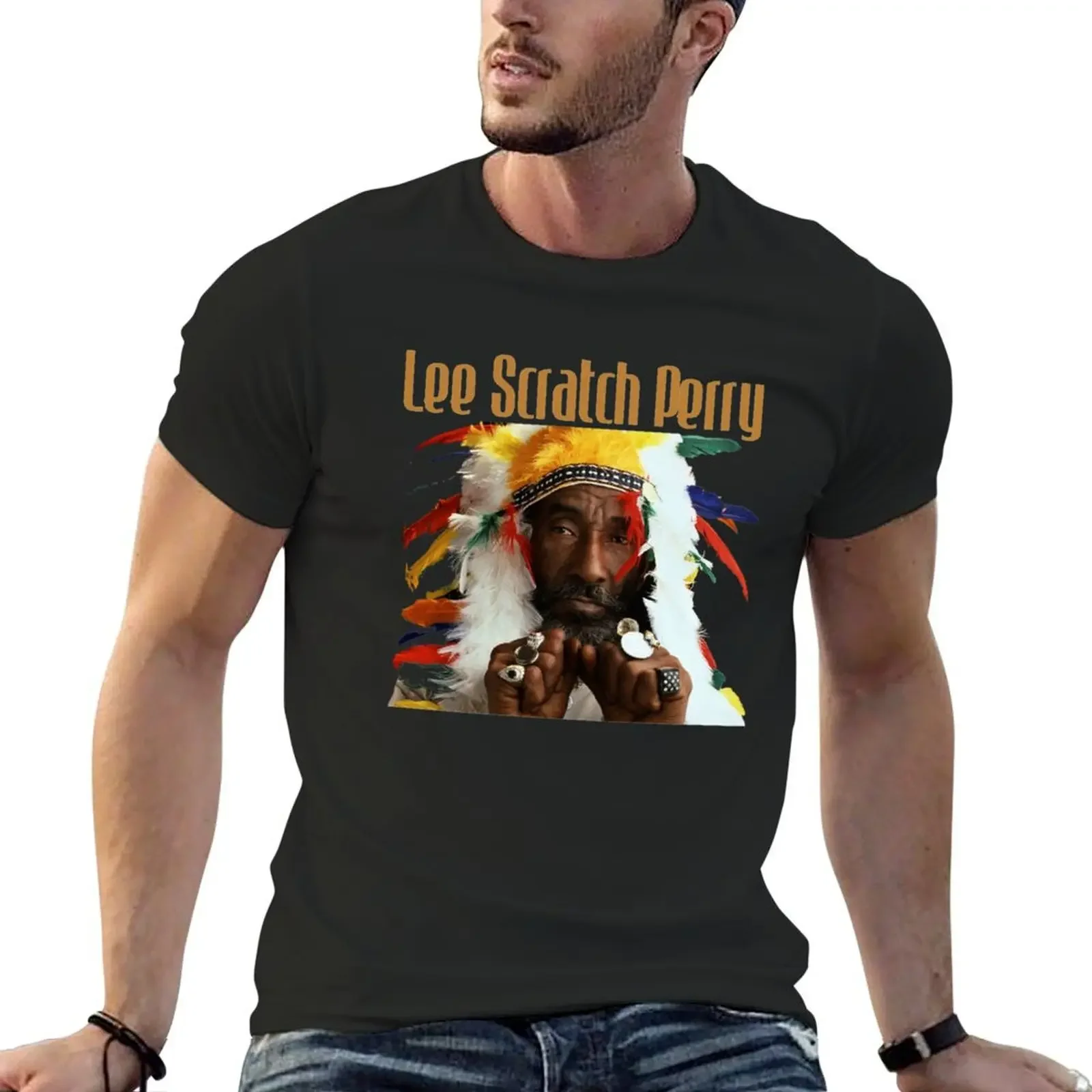 

Lee Scratch Perry Classic T-Shirt boys animal print basketball graphic tees cotton graphic tees mens t shirts