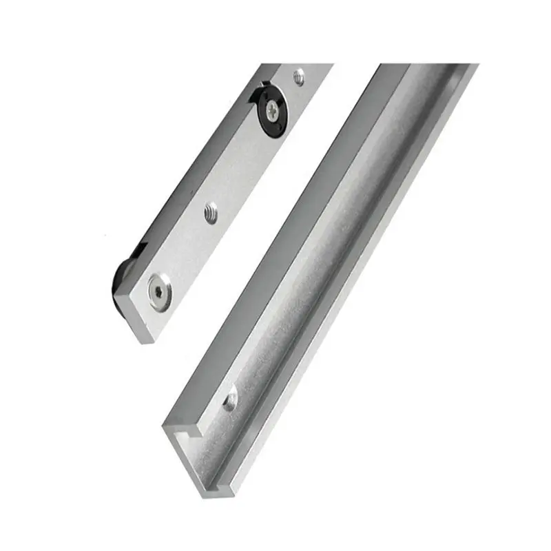 RABIT AS59~ 2Set 300Mm T Slot Miter Bar Slider Kit,Aluminum Alloy T-Shaped Rail Slider With Wheels Non Perforated T-Shaped Bar