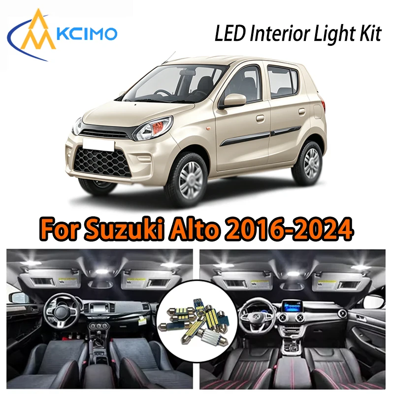 

Long Life LED Interior Lights For Suzuki Alto 2016-2024, Two Colors Choice Super Bright Ice Blue White
