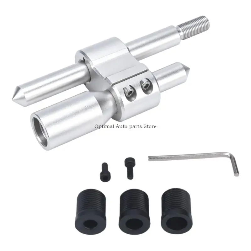 12mm x 1.25 Threaded Gear Shifter Lever Extension for Manual Transmission, Aluminum Angled Assembly with Clamping Bridge for