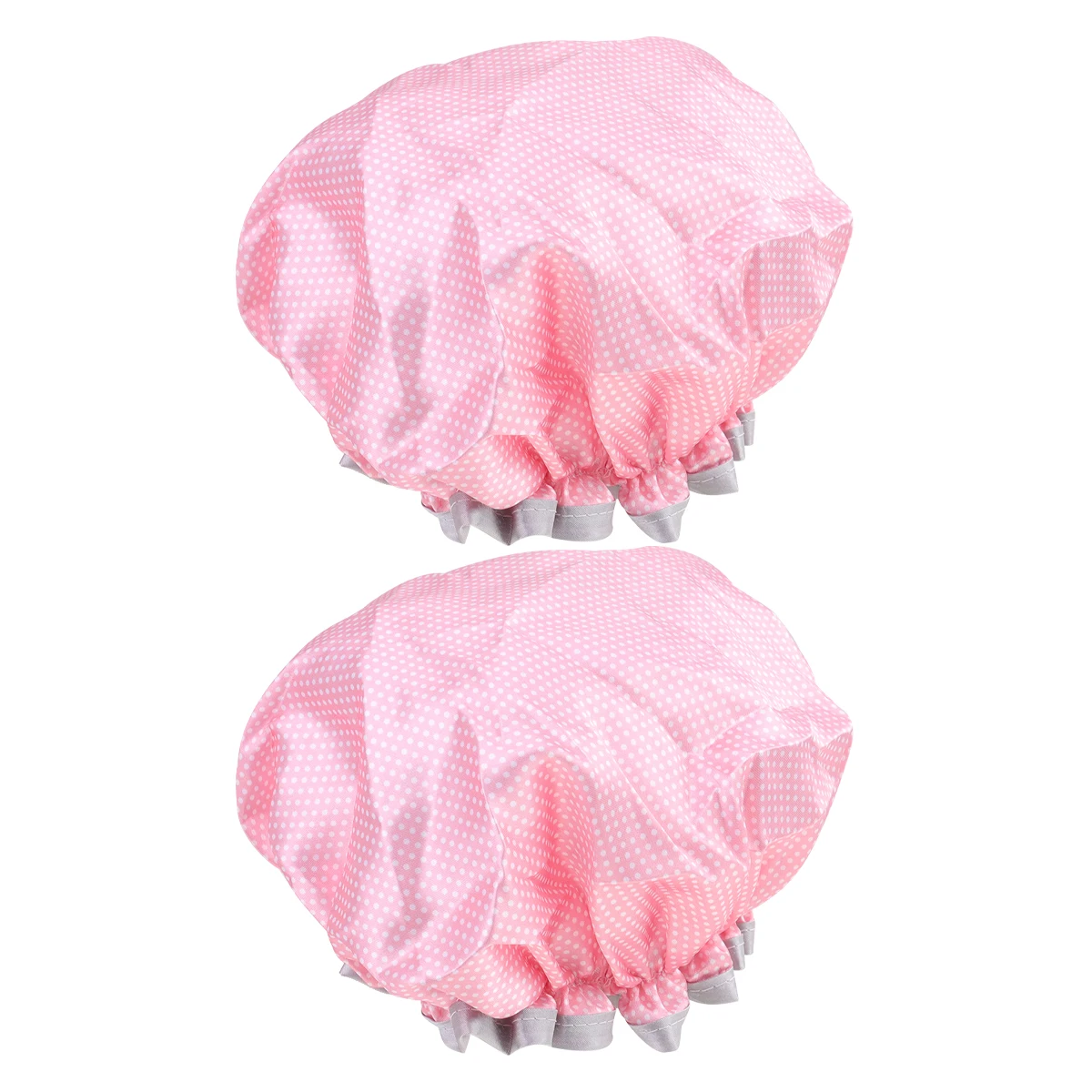 

2 Pcs Waterproof Shower Cap Bath Caps Bathing Hair Protective Bathroom Accessories EVA