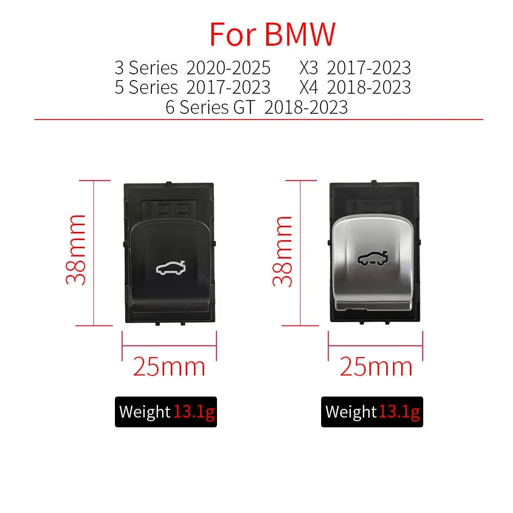 Per BMW G20 G30 G32 G12 G01 G02 G05 G06 Auto Posteriore Boot Copertura Tronco Interruttore Pulsante Per Bmw 3 5 Serie X3 X4 X5 X6 61319299459