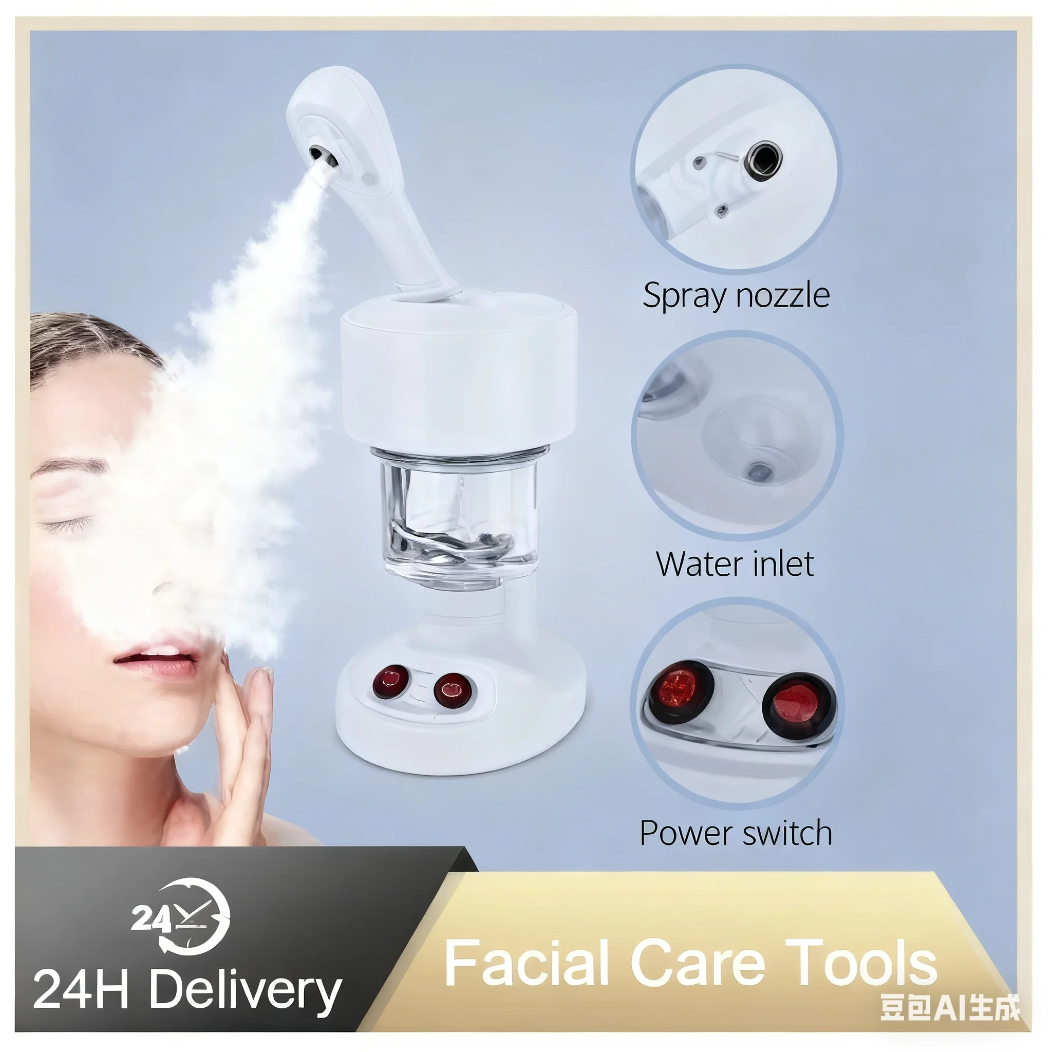 

LESEN New Facial Steamer 2025 Face Facial Vaporizer Professional Face Steamer Skin Care Machine Moisturising Facial Steamer ve