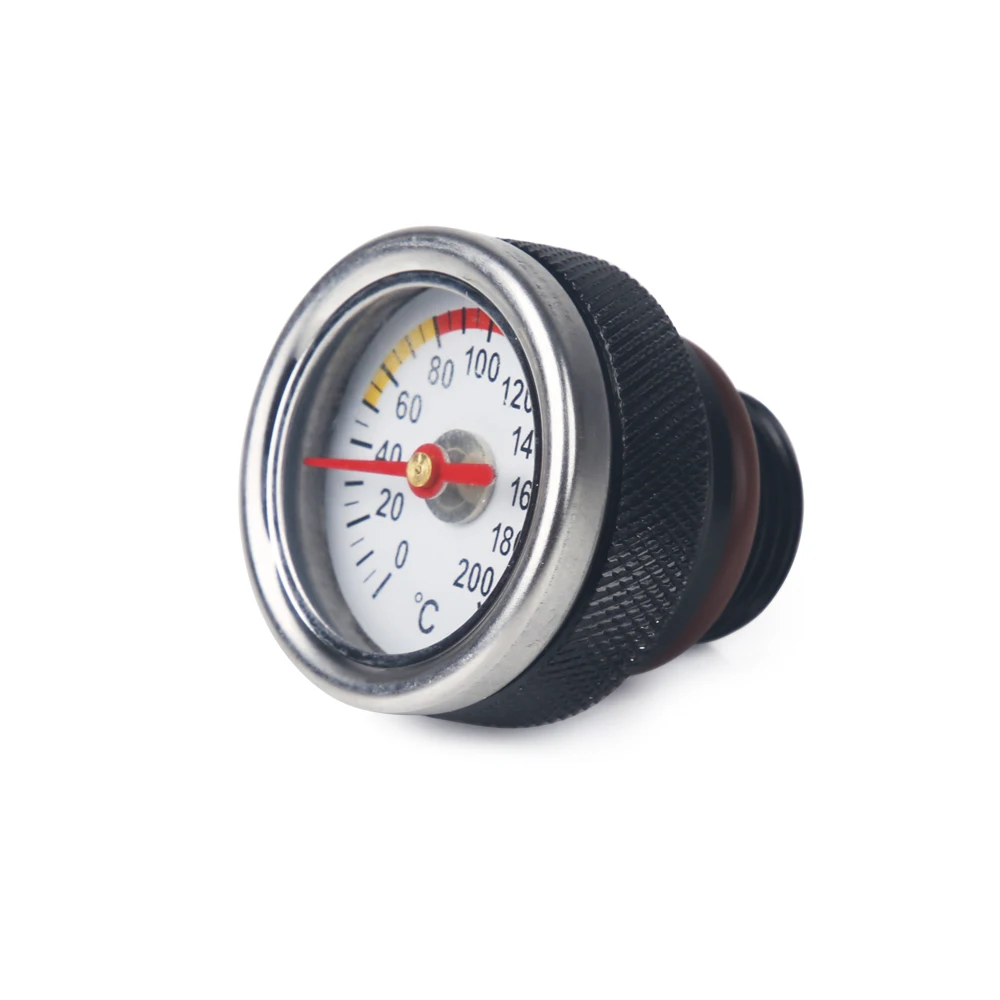 M20x1.5 Motorcycle Fuel Tank Cap With Oil Temperature Gauge Engine Valve Cover Oil Filler Cap For Haojue TR300 / Harley X350