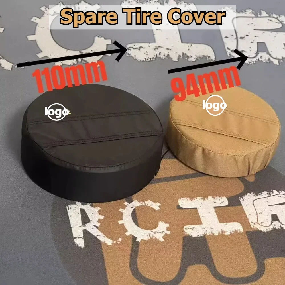 Spare Tire Cover Decoration custom size RC Crawler 1/10 1/8 Scale Capo RC4WD Simulation Spare Tyre Shell Model Upgrade Parts