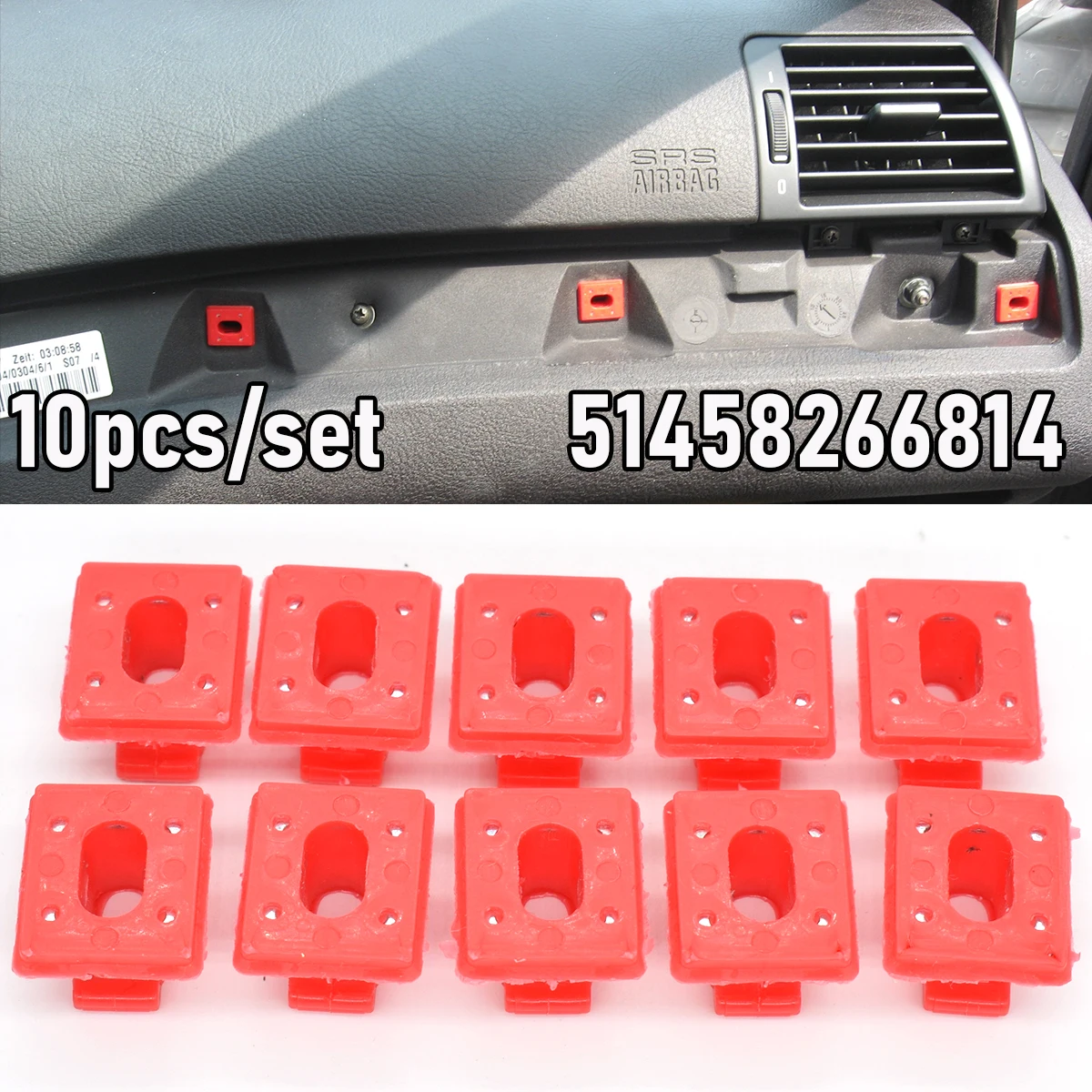 Clips de moulage de garniture de tableau de bord Prada, œillets de retenue automatique, intérieur de porte de voiture, BMW Série 3, E46, E90, E91,
