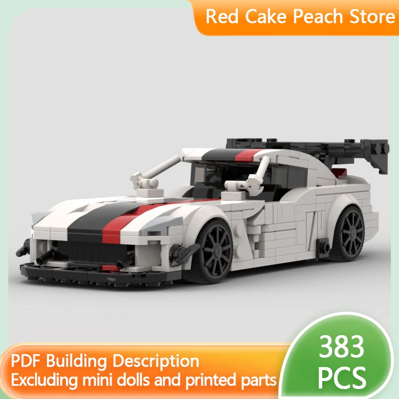 

Модель скоростного гоночного автомобиля MOC, строительные кирпичи, американский мускулистый спортивный автомобиль, модульная технология, детский праздничный подарок, сборный игрушечный костюм