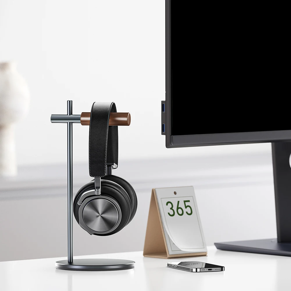 

Aluminium Alloy Headphone Stand Non-Slip Desktop Headset Holder Display Rack for Airpods Max/HyperX/Beats/Sennheiser