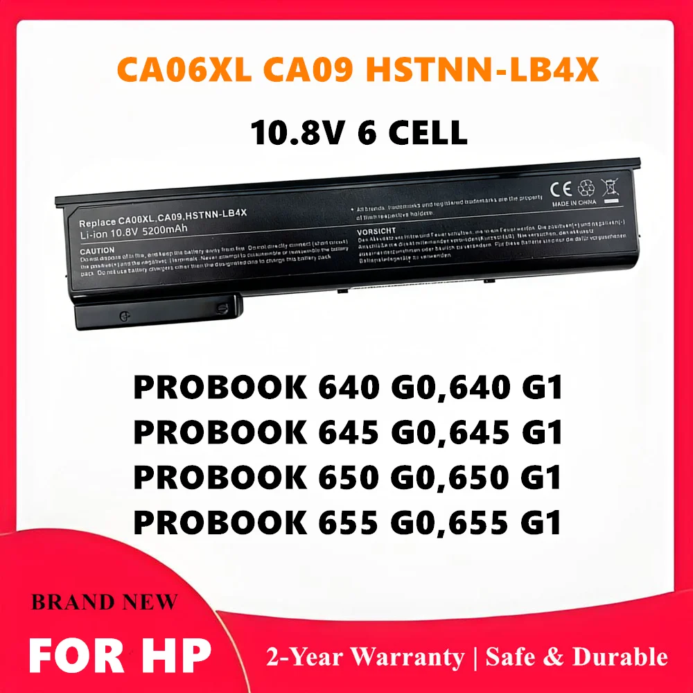 New CA06XL Laptop Battery for HP ProBook 640 645 650 655 G0 G1 for Battery CA06 CA09 HQ-TRE HSTNN-DB4Z HSTNN-DB4Y