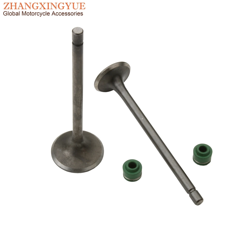 Motorcycle 2PC Intake And Exhaust Valves For Honda CG110 CG125 CB125J CB125S XL125 14711-383-000 14721383000 4-Stroke Engine
