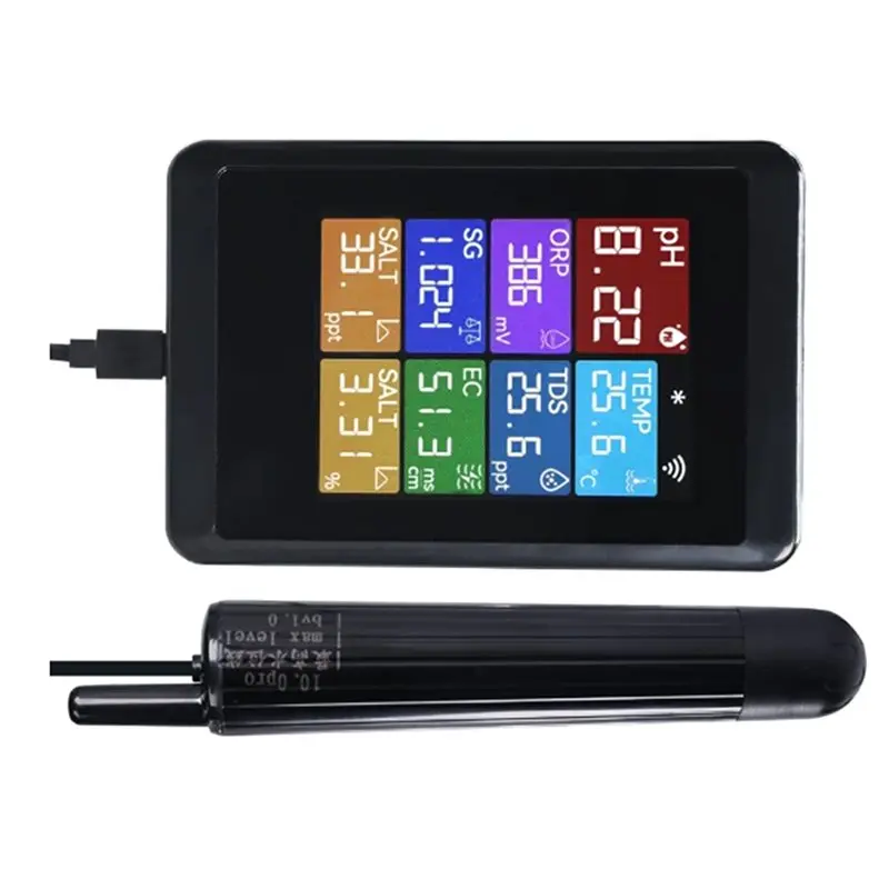 【OBNIŻKA CEN!】Tuya Wifi 8 w 1 Inteligentny Monitor Jakości Wody Monitorowanie TDS PH Temperatury w Czasie Rzeczywistym Zdalne Sterowanie Aplikacją do Akwarium Basenu Ryb
