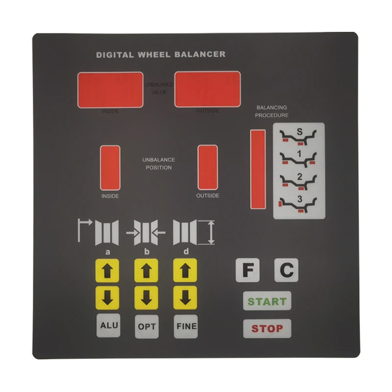 

U500 Tire Dynamic Balancing Machine Button Membrane U800 Balancer Control Panel