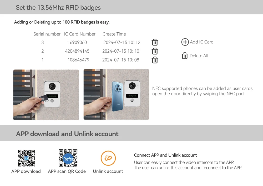HD 1080P 2-Draht 7/10 Zoll Touch-Monitor WLAN-Gegensprechanlage Video-Türklingel-System für Zuhause Tuya Smart Life APP – Detail 19