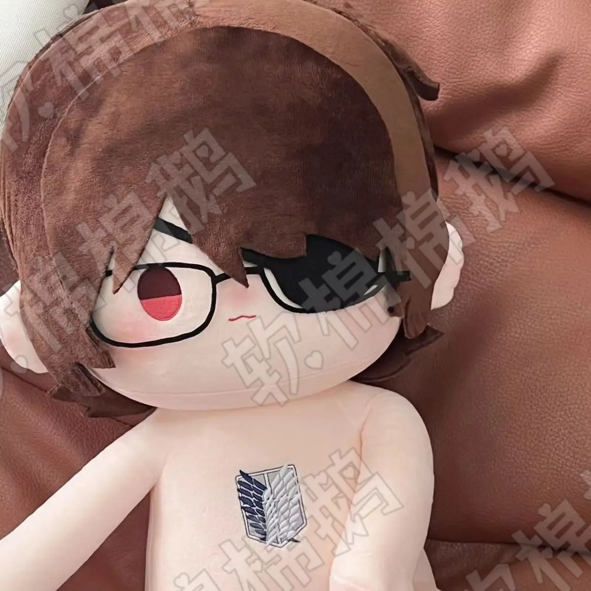 40CM Anime Hange Zoe Plush Doll Attack Character Rivaille Mikasa Eren Erwin Cosplay Dress-up Cotton Doll Clothes Toy Xmas Gifts