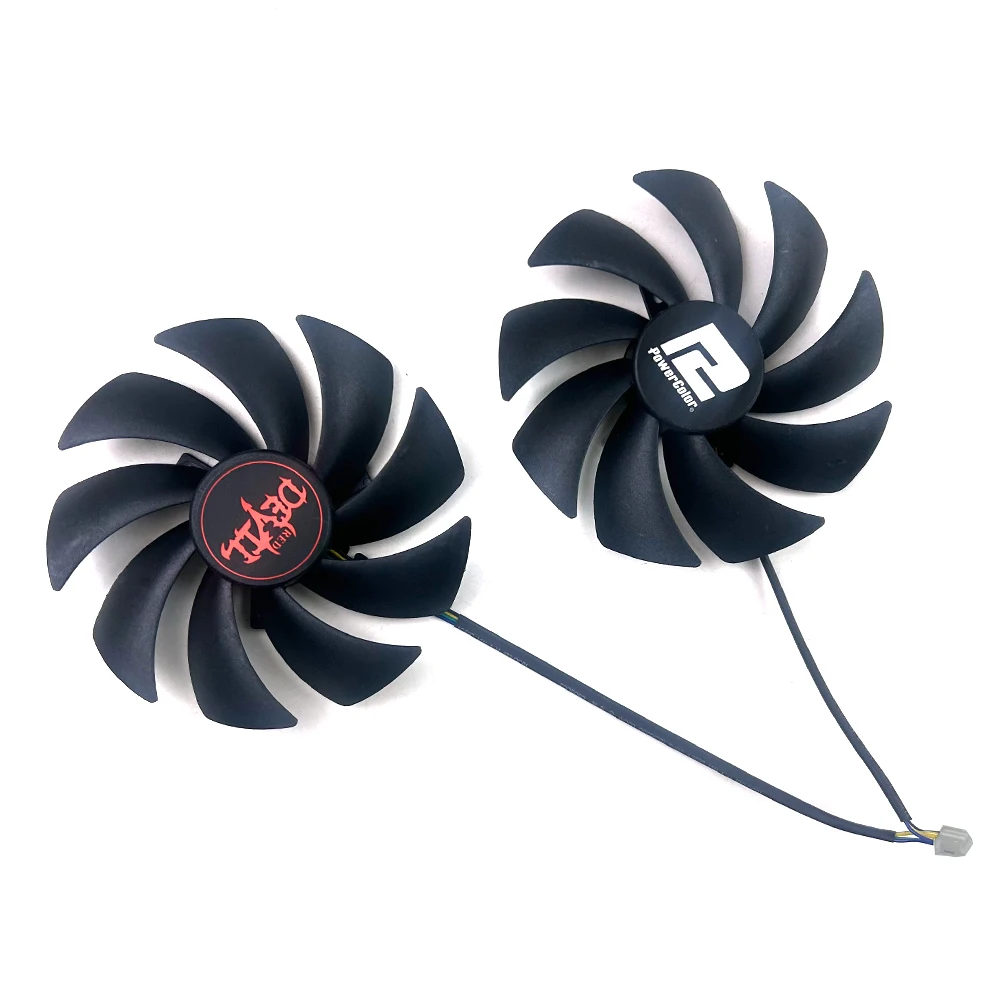 NEW Cooling Fan 95mm 4pin FD10015H12D FD9015U12D For Powercolor Radeon RX6600 6600XT 6650XT Red Devil graphic card replacement