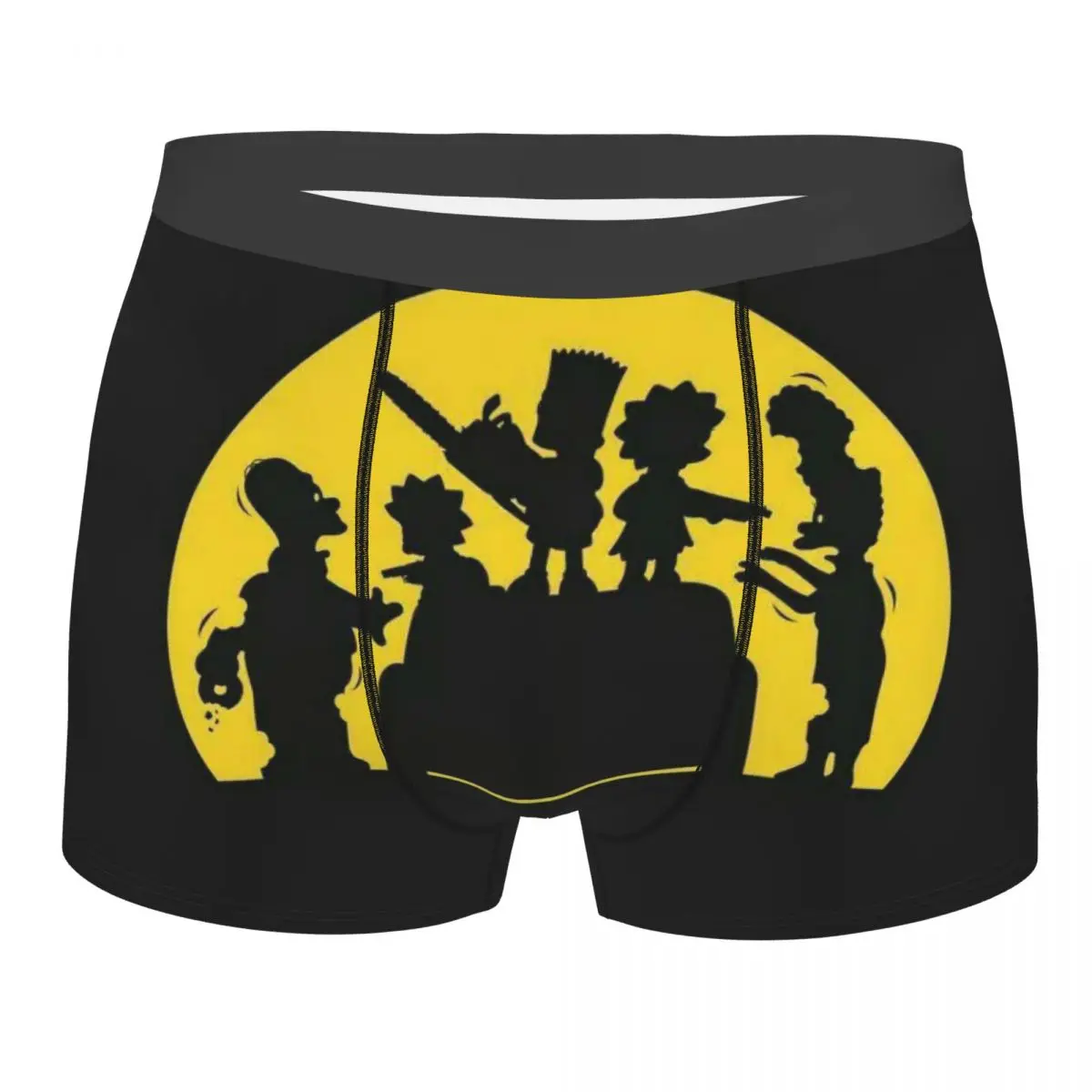 

Мужские трусы-боксеры с мультяшным принтом Симпсонов, забавные трусы-шорты