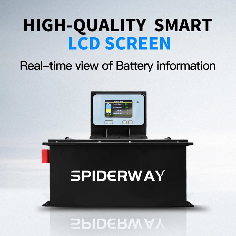 72V 105Ah Lithium Battery with Charger for Yamaha Drive G29 Golf Cart, Support Bluetooth Mobile APP Touch Monitor