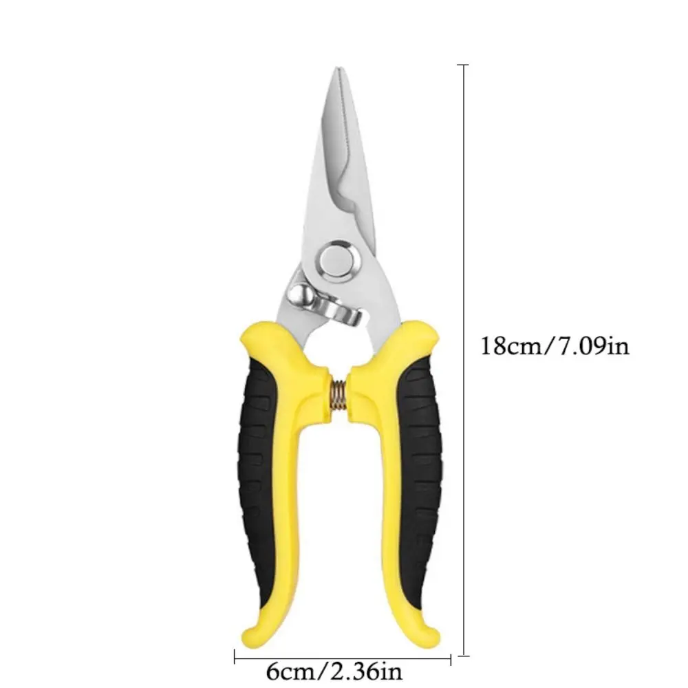 Stainless Steel Electrician Scissors Multifunction Manually Operated Groove Cutting Shears Save Time and Effort Durable