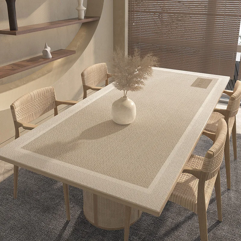 Waterproof Oil Insulation Table Mat, PVC Tablecloth, Washless, Non-Slip, Light Luxury, High-Grade Coffee Table Mat