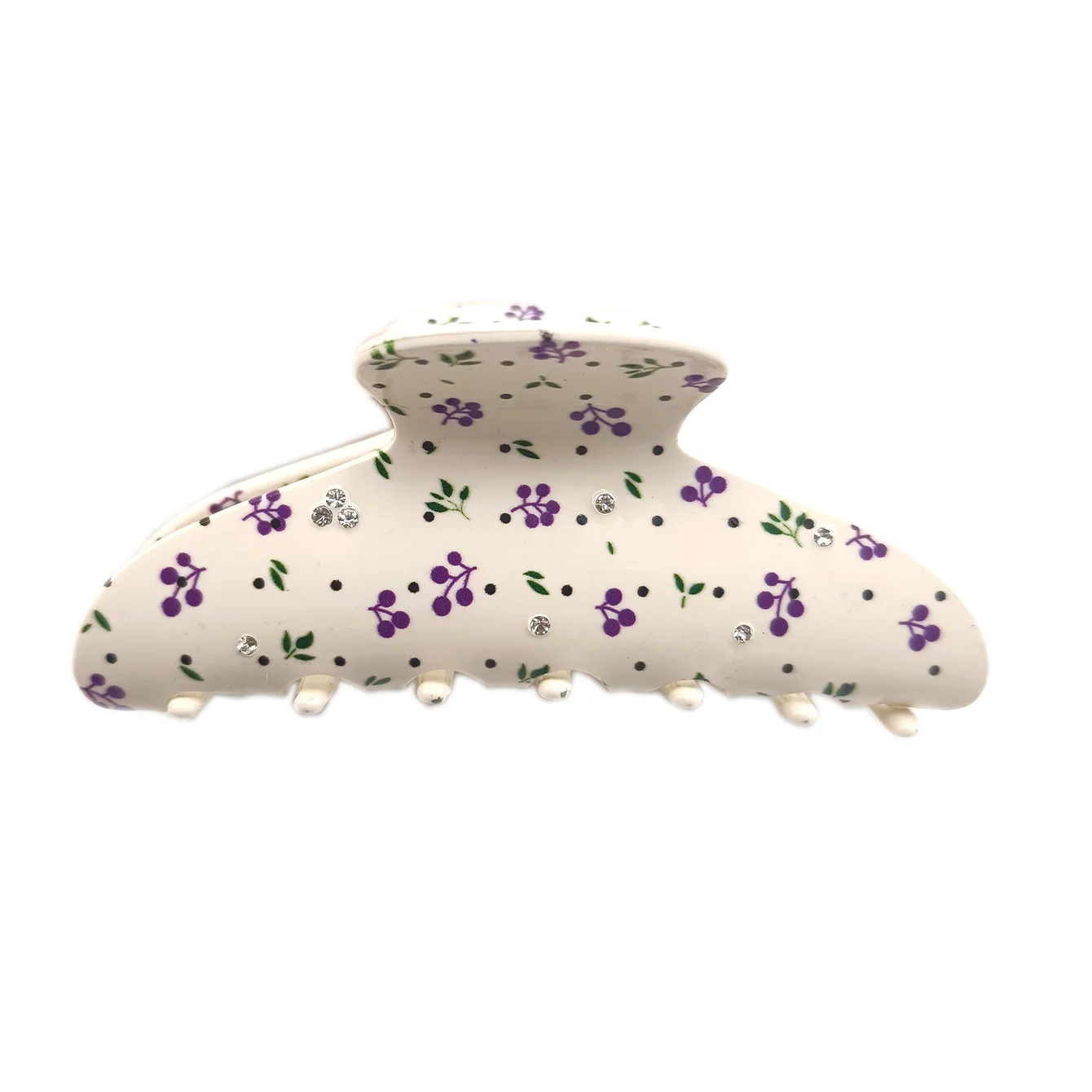 새로운 대형 11CM 꽃 체리 파악 클립 헤어 스타일 다채로운 상어 게 헤어 그립 헤어 클로 클립 헤어 액세서리 여성을위한