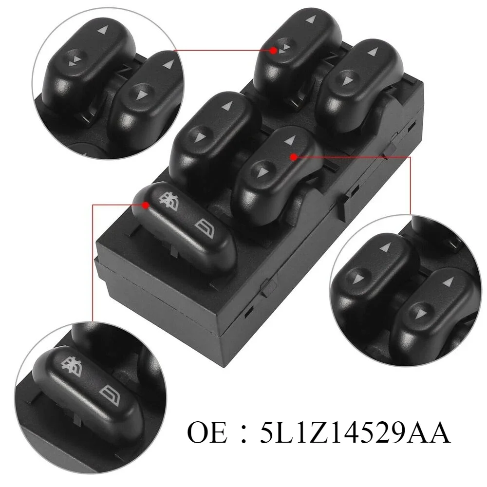 5L1Z14529AA Master Power Window Switch Button For Ford F150 Crown Victoria Expedition Lobo Lincoln Mark LT Mercury Grand