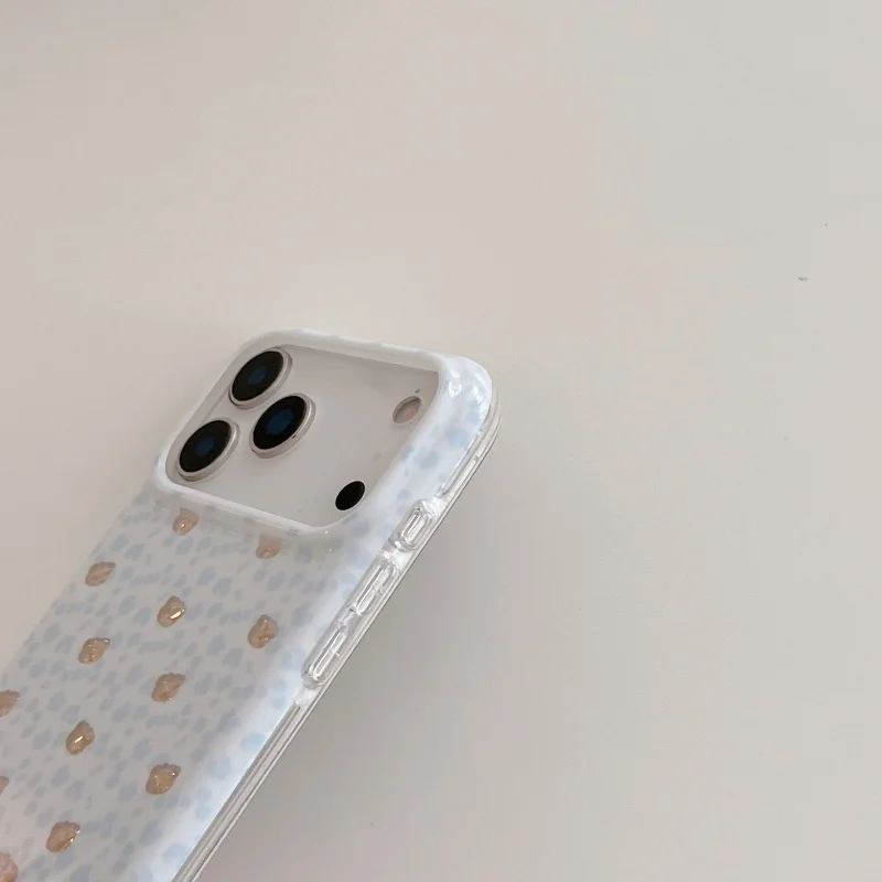Fashion Leopard Print Cartoon Bear Phone Case For iPhone 17 Pro 16 15 Pro Max Cover with Stand Fashion Cute Protective Cases Fun