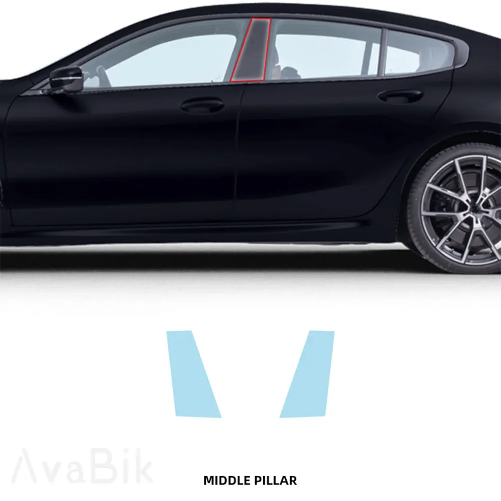

For BMW M850i 8 Series 2022-2024 m840i Transparent TPU PPF Cutting Pre Cut car center pillar Headlight Protective Film 7.5MIL
