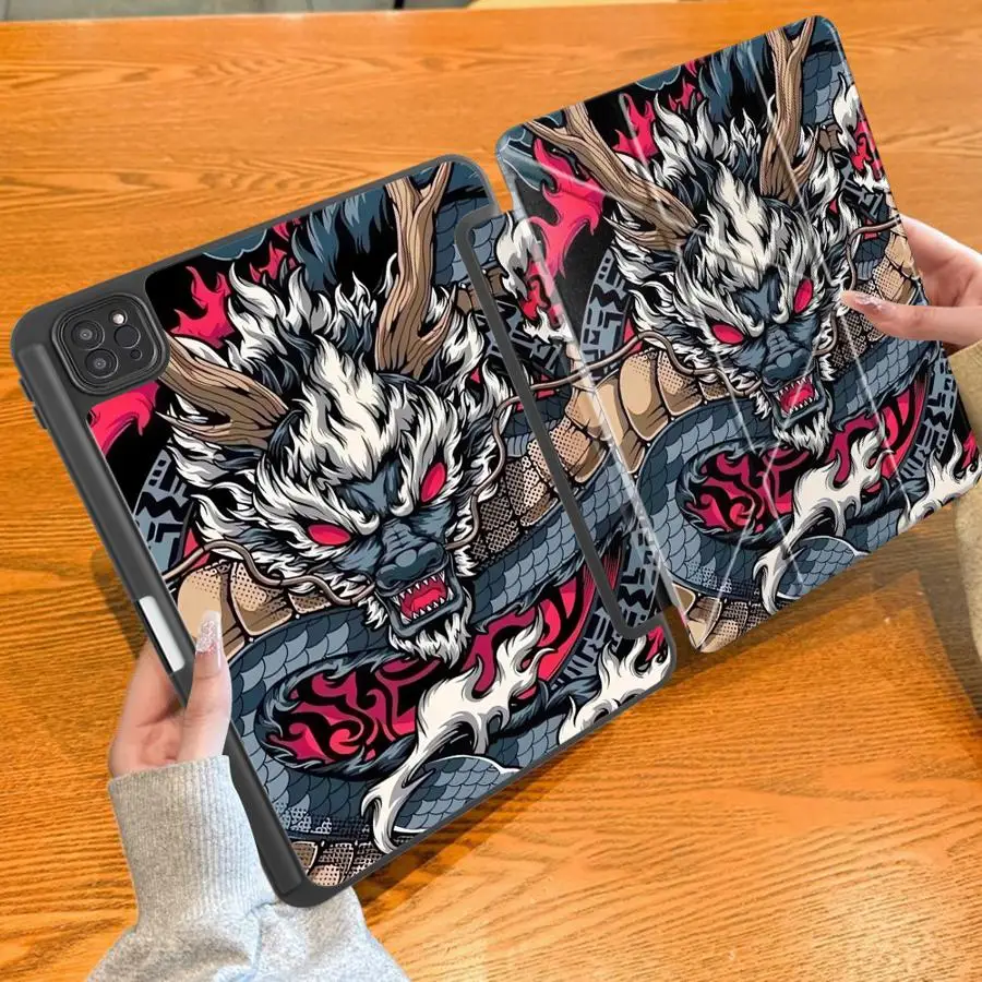 

Чехол-подставка Red Chinese Face для iPad Air 4 5 M3 M2 1 2 M4 11 дюймов Pro 2025 Mini 6 7 Pro 11-го 10-го 9-го 8-го 7-го поколений 12.9 дюймов