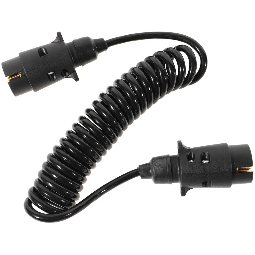 

Trailer Power RV Black Nylon 12V Brake Light Wire Harness Coiled Wire Tractors Assembly Cable Boat Tractor Wiring Kit