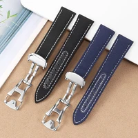 Para Omega Seamaster 300 correa de reloj para Speedmaster AT150 para Snoopy serie 310,32 correa de nailon de lona 19 20 21 bandas de 22mm