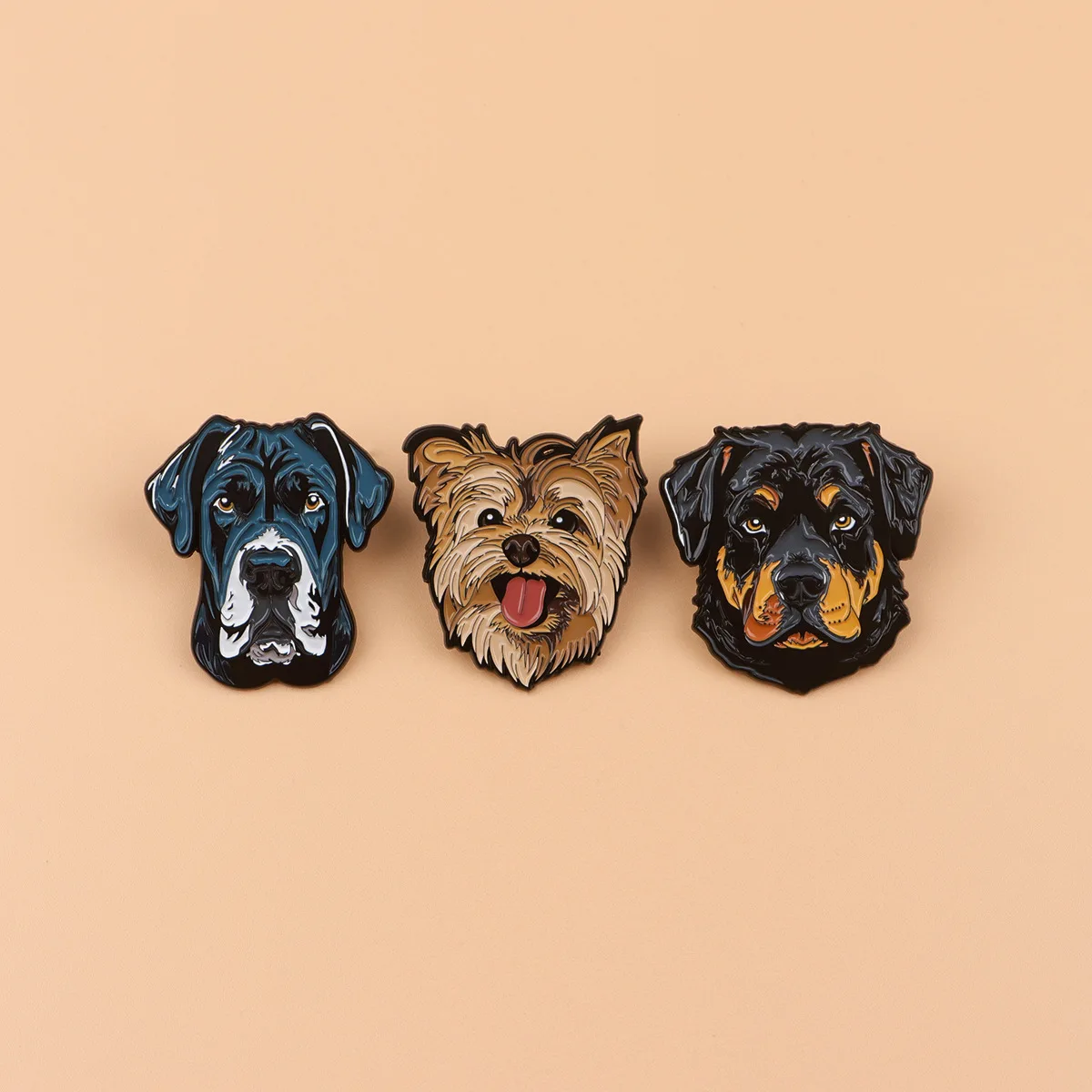 

A3762 Cute Dog Enamel Pin Animal Lover Brooch Pines Lapel Pins Badge on Backpack Clothing Accessories Kawaii Jewelry Friend Gift