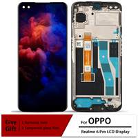 For OPPO Realme 6 Pro RMX2061 LCD Display Screen Touch Digitizer Assembly For OPPO Realme 6Pro RMX2063 With Frame