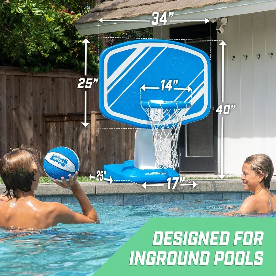 Cerceau anti-éclaboussures pour piscine, jeu de basket-ball, bord de piscine, panier de basket-ball d'eau, pompe à 2 balles, choisir le Style