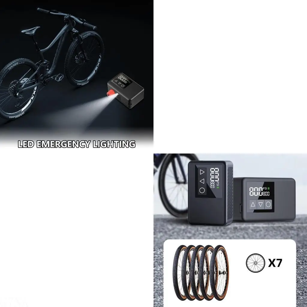 G7NA Compact Air Pumps Tire Inflator ABS Metal Universal Bike Valves Compatibility