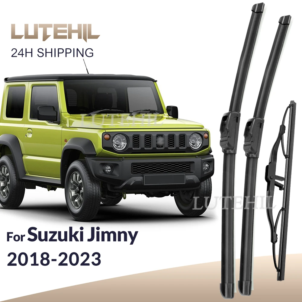 Für Suzuki Jimny GJ 2018-2023 2019 2020 2021 2022 Wischer Vorder- und Hinterwischblätter Windschutzscheibe Windschutzscheibe Fensterbürsten 18"+16"+11"