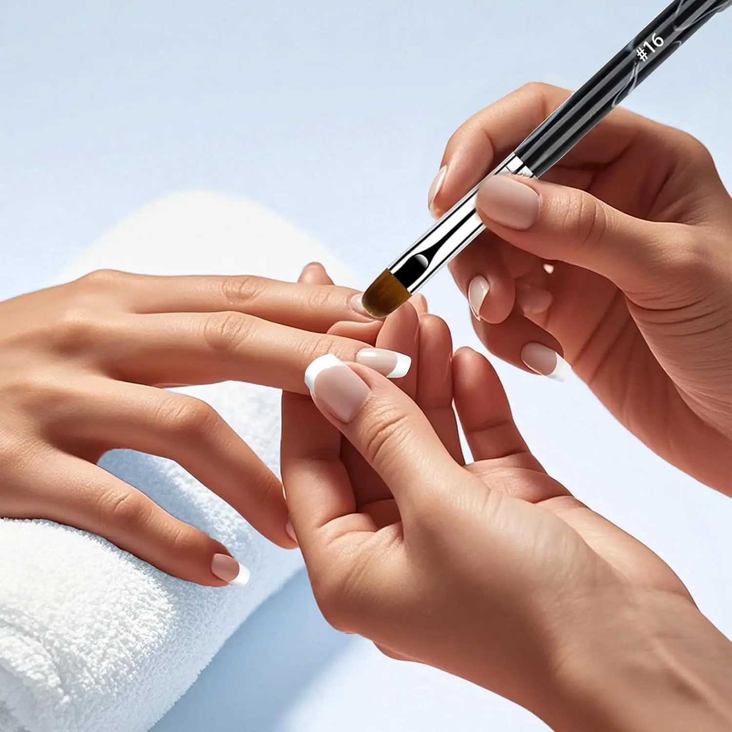 4-teiliges Set Doppelendiger UV-Gel-Nagelbürsten, Zwei-Wege-Poly-Gel-Builder-Bürste mit Dotting-Tool für Nagelverlängerung, Maniküre, DIY – Detail 7