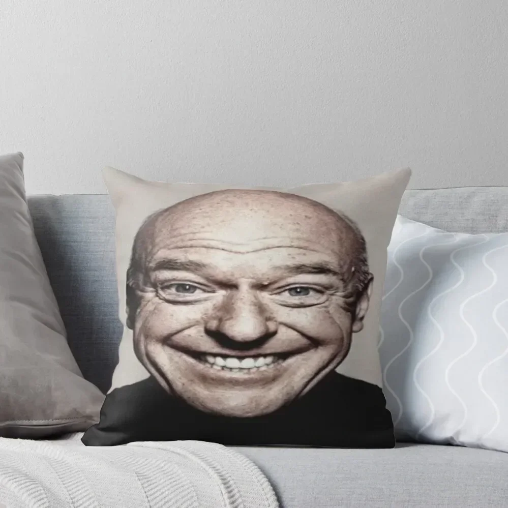 

Stretched Hank Schrader Face Breaking Bad Meme Throw Pillow Room decorating items Cushions Home Decor pillow