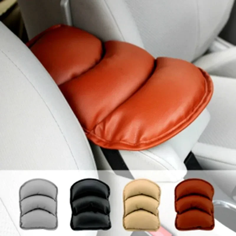 Car General Armrest Box Pad Leather Soft and Comfortable Car Center Armrest Booster Pad Extended Elbow Rest Auto Accessories